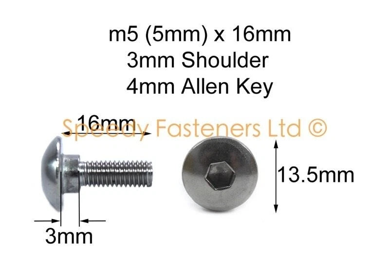 12x Fairing Clips & Bolts Stainless Steel m5+3mm for Triumph ST Tiger