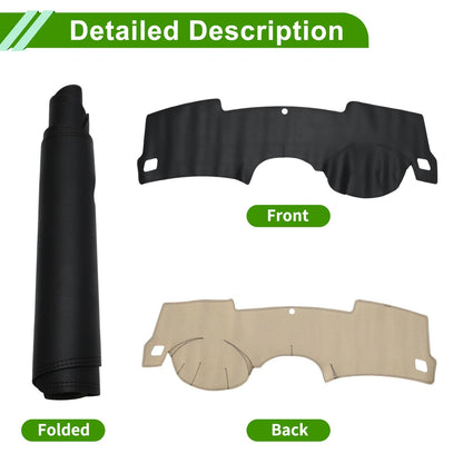 Dashboard Cover for Chevrolet Malibu Dash Mat Carpet Black (2012-2015)