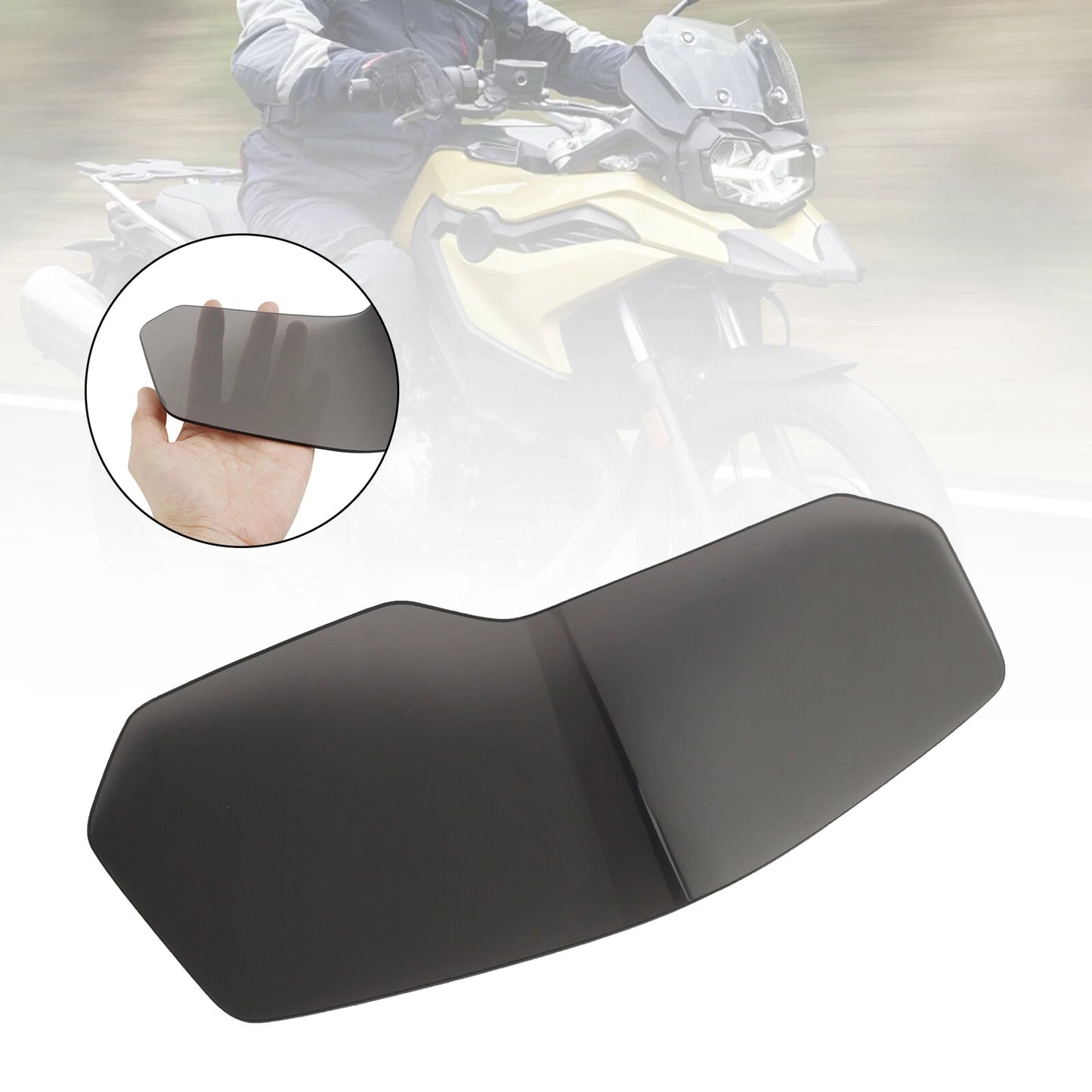 Protective Cover Smoke for Headlight Glass for BMW F750GS F850GS (18-23)