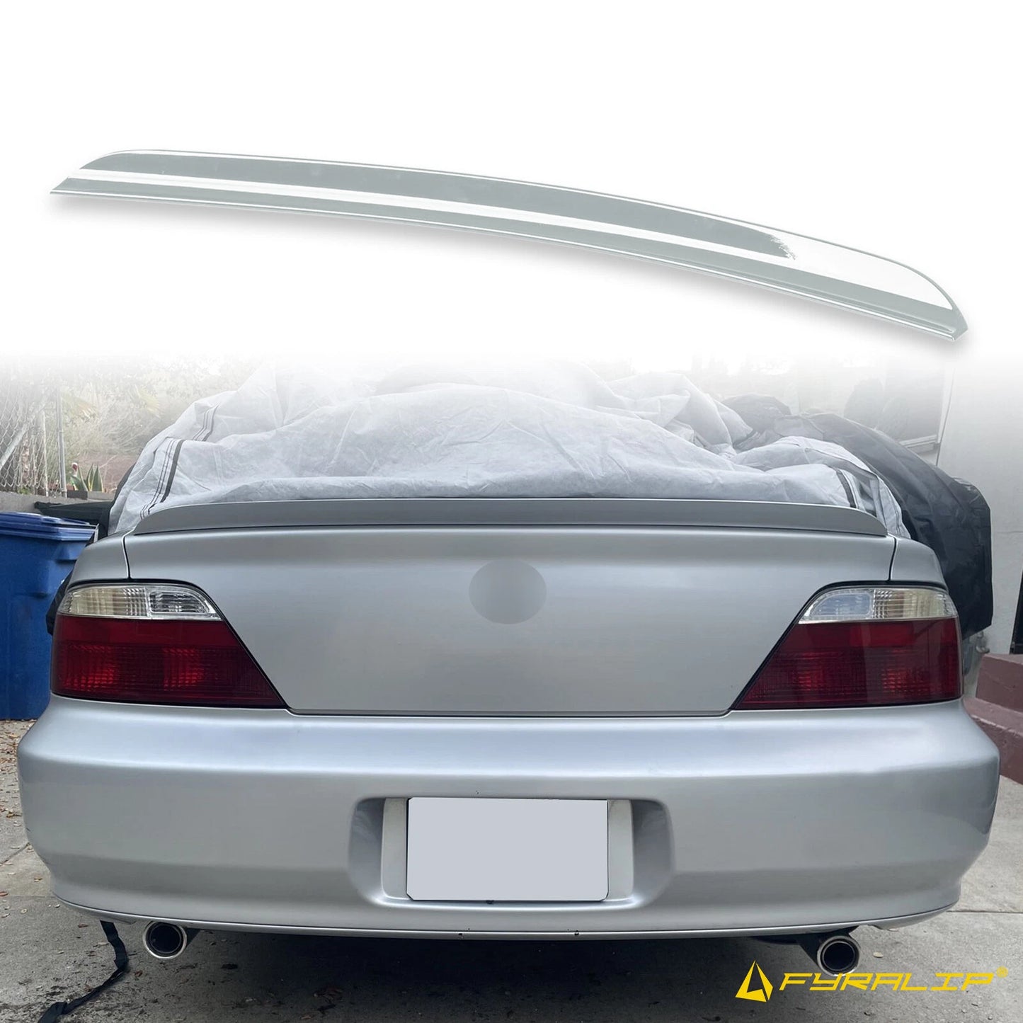 Boot Lip Spoiler for Honda TL 1999-2003 Silver NH623M