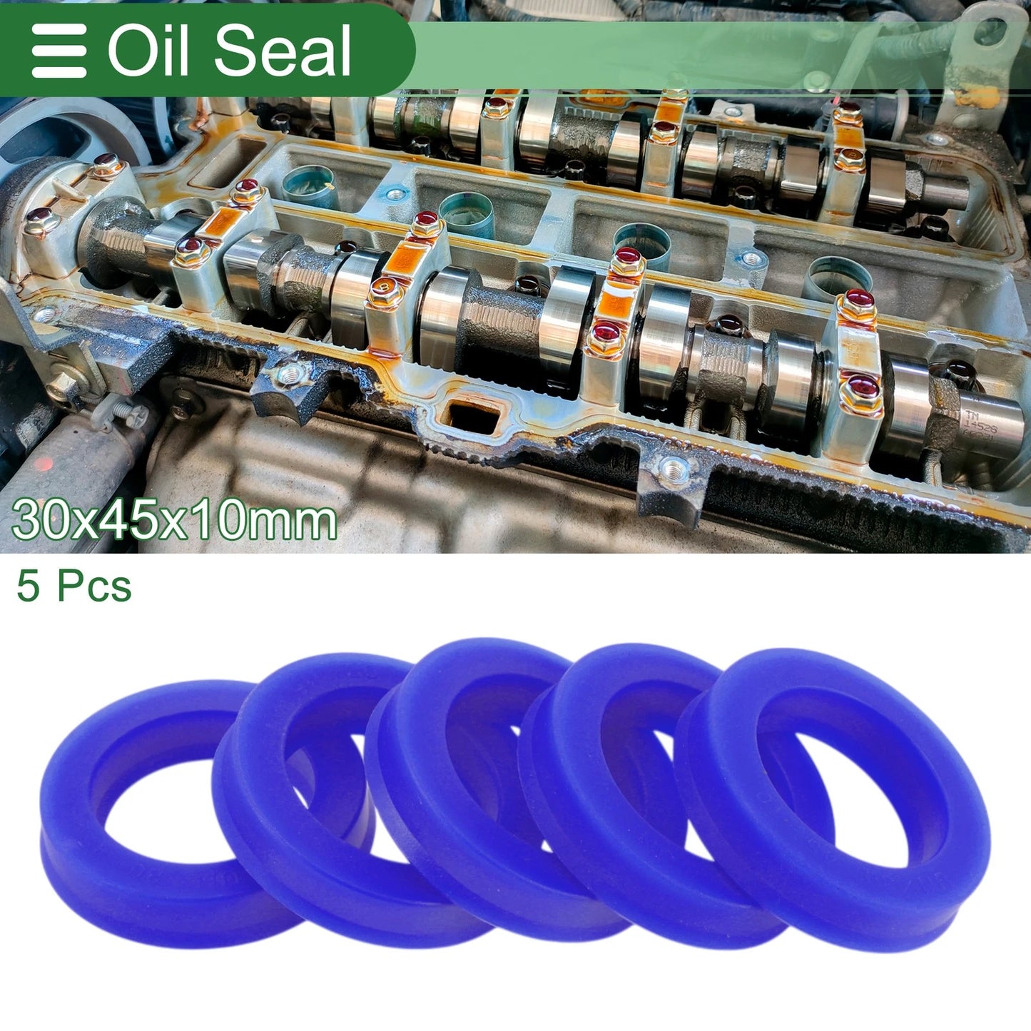 Oil Seal / 5 Pcs 30x45x10mm / Seal Ring Rotary Shaft Seal TPU