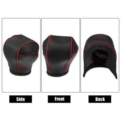 Gear Shift Knob Cover Trim for Toyota Sienna 2021-2022 with Red Stitches