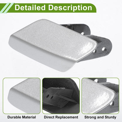 Front Left Washer Nozzle Cover for BMW 320i (2013-2018) Silver Tone