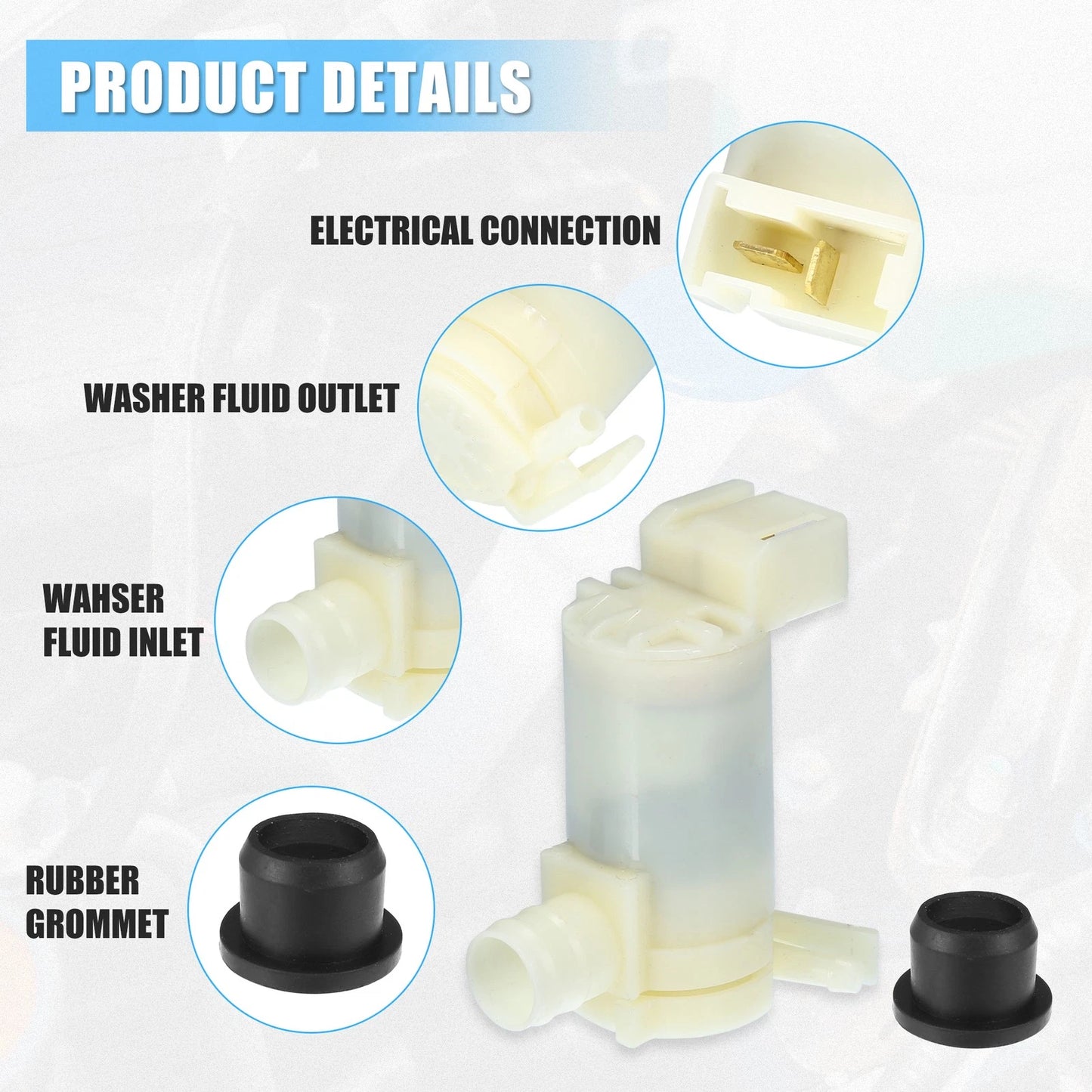 Windshield Washer Pump for Nissan 200SX (1995-1998)