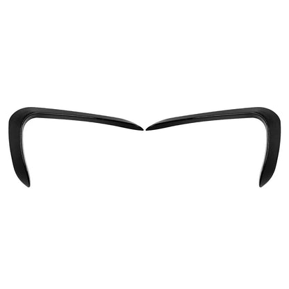 Black Front Bumper Side Spoiler for BMW X6 F16 M Sport 2015-2019