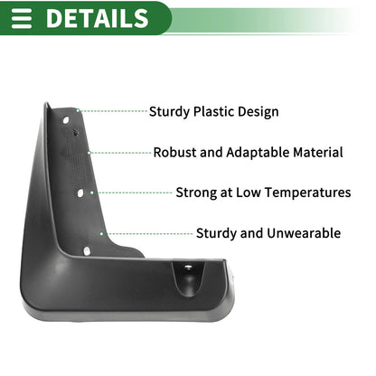Mud Flap Splash Guards 1 Set for Lexus ES350 Sedan (2013-2018)