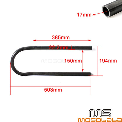 Cafe Racer Seat Hoop 7/8" for BMW F650CS, Honda CB (2001-2006)