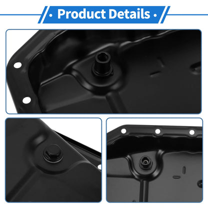 Engine Oil Pan for Toyota Highlander 2015-2021, Steel, Black, 1 x Pc