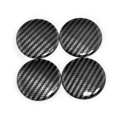 4x 50mm Aluminum Hub Center Cap Shell Sticker Paster Decor for Car