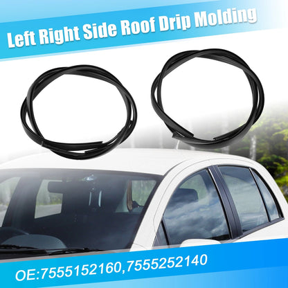2 x Roof Drip Weatherstrip for Toyota Yaris Sedan (2007-2011)