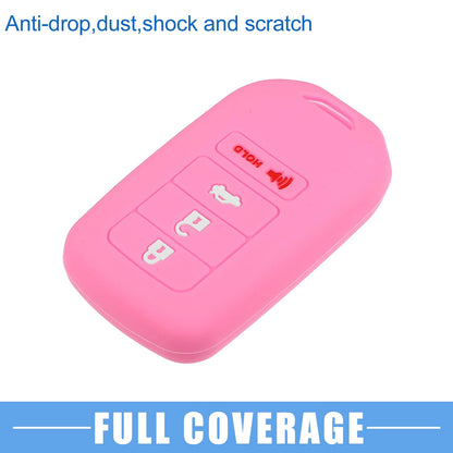 Smart Key Fob Cover  for Honda Accord EX EXL EX-L (2013-2018) Black Pink