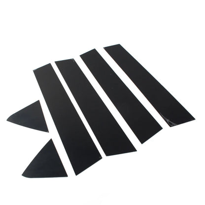 6 x Car Window Pillar Posts Trim Bright Black for Dodge Charger (2006-2010)