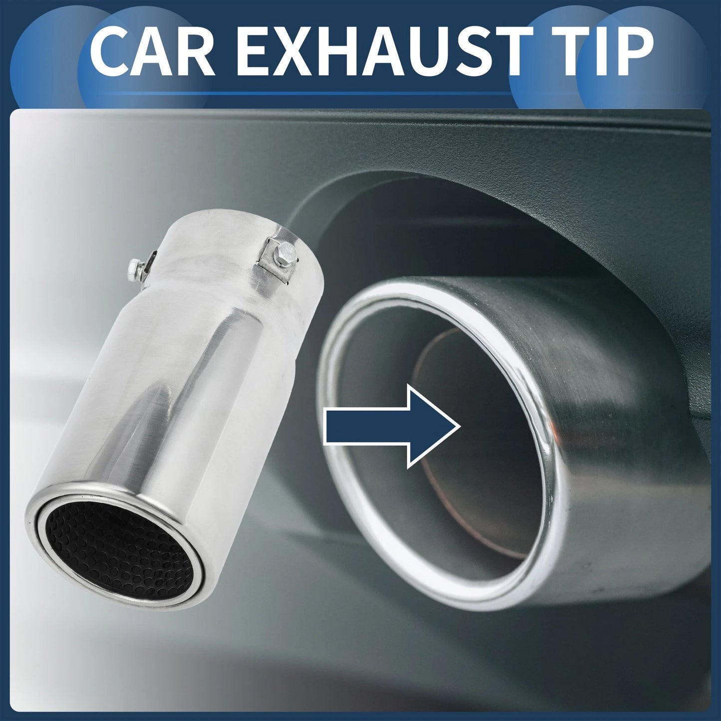 1 x Exhaust Tip 1.5-3.1 for Toyota Land Cruiser 150 Prado (2010–2018)