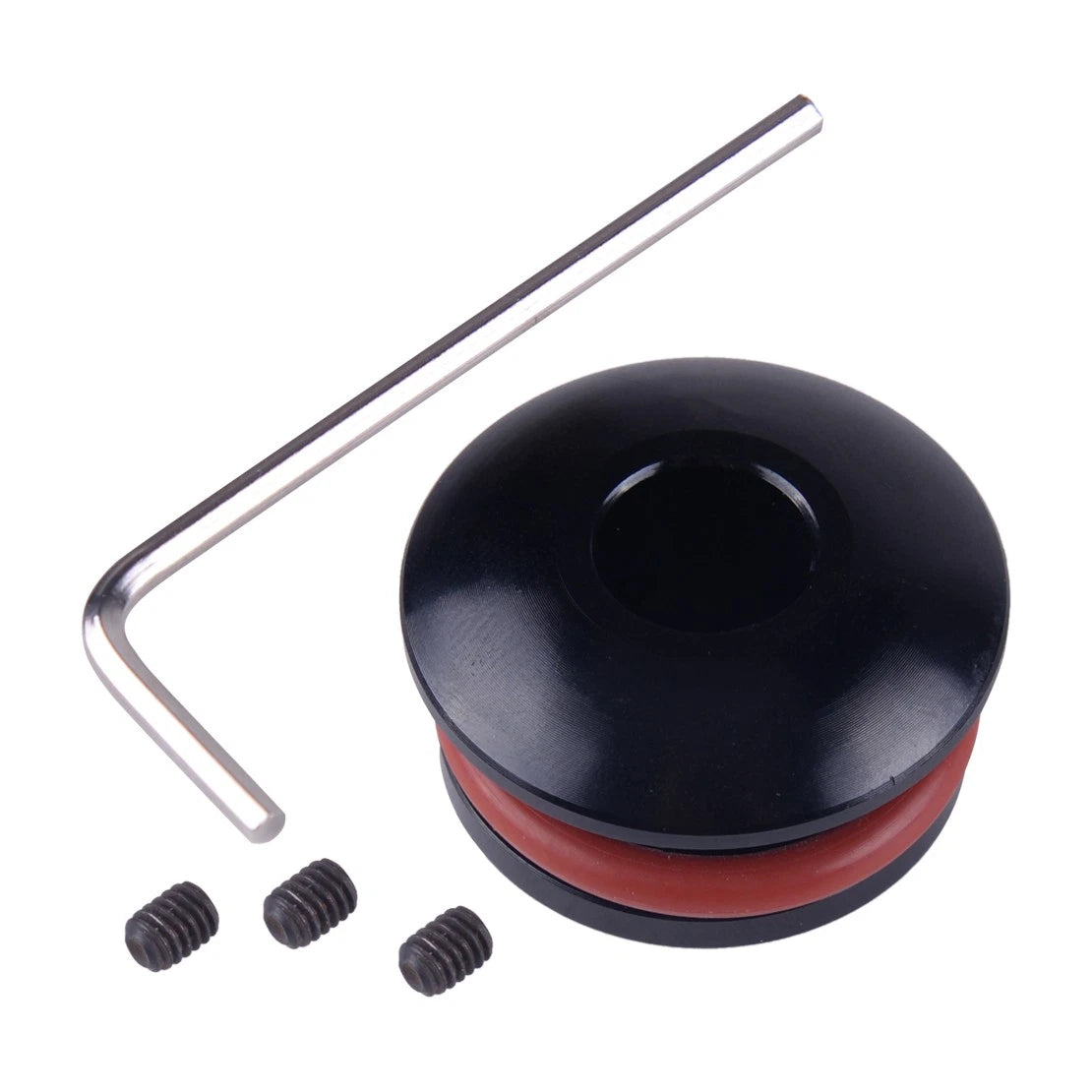 Black Aluminium 12mm Hand Lever Gear Knob for Car Boat Retainer Adapter Clip