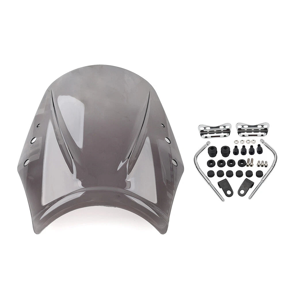 Windshield Deflector for Universal Motorcycle - Grey
