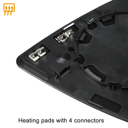 Left Mirror Glass Replacement with Backing Plate for BMW X6, X5 (2008-2014)