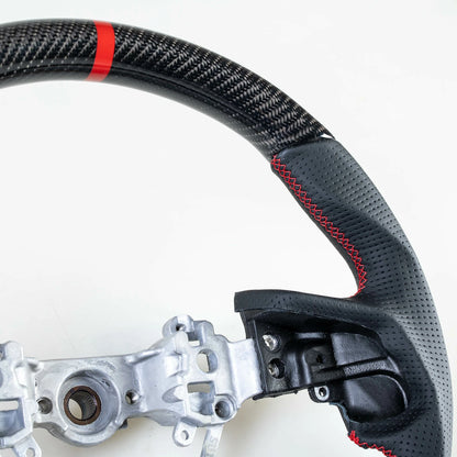 Carbon Leather Red Steering Wheel for Subaru Impreza, Forester, Ascent (2017-2023)