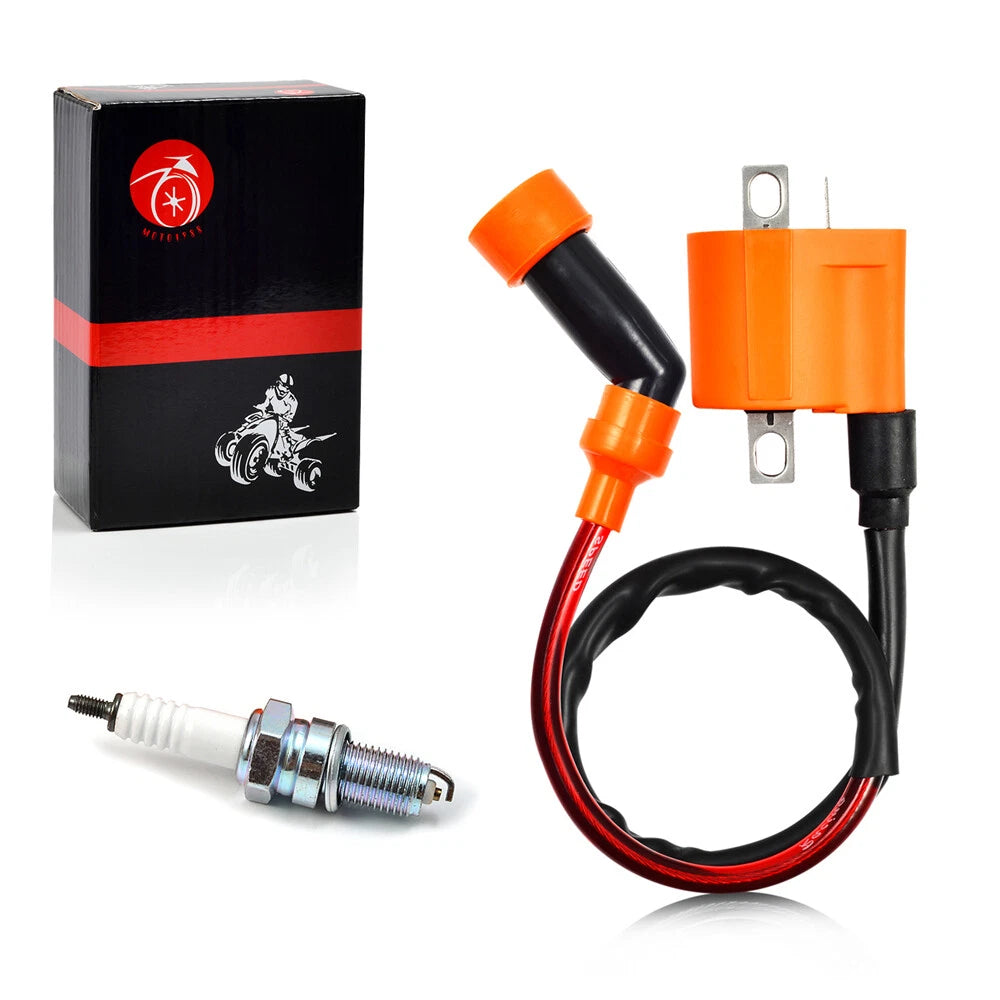Ignition Coil Spark Plug with Cap for Arctic Cat A FIS 500 ATV (1999-2009)
