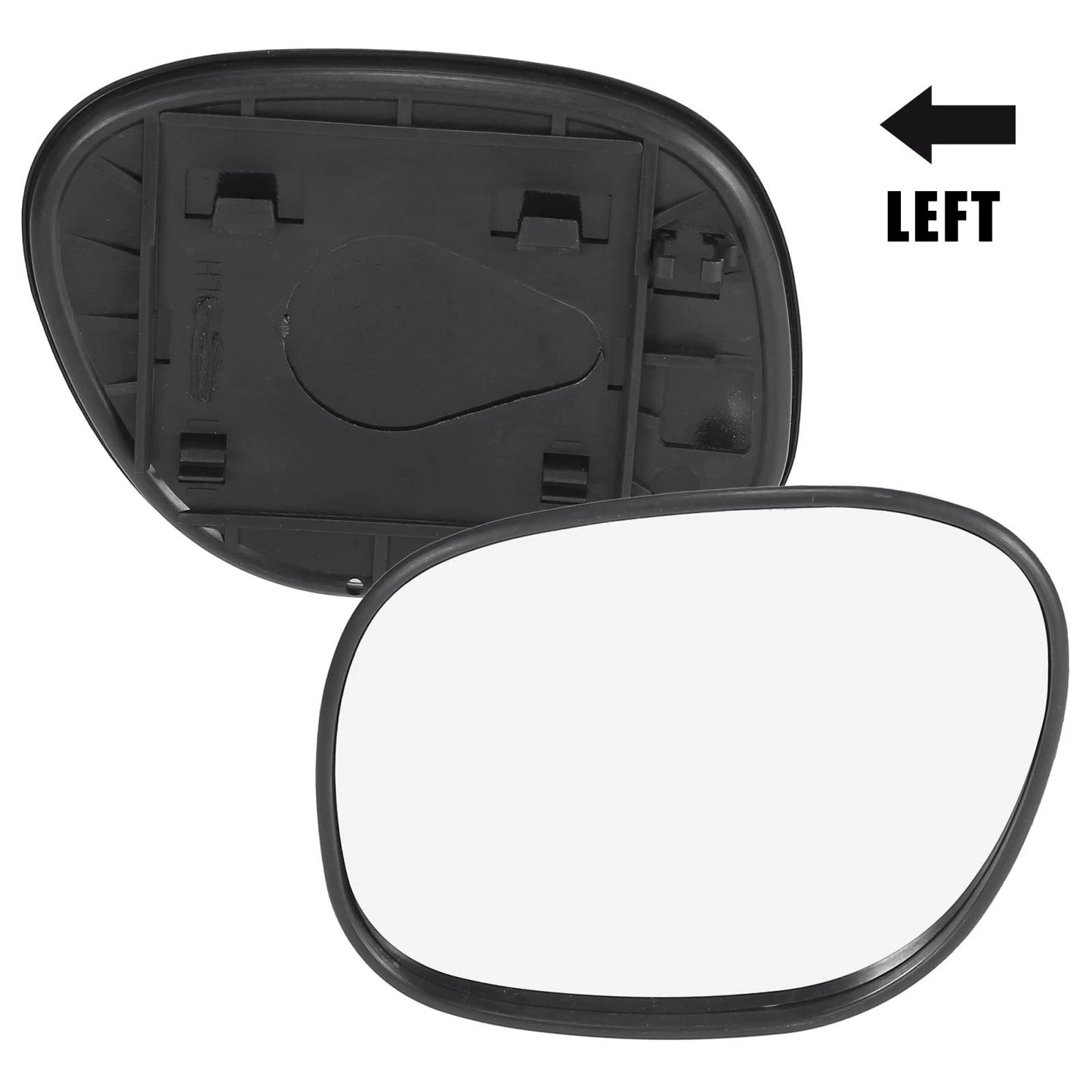 Left Side without Heated Mirror Glass Backing Plate for Toyota RAV4 (2013–2018)
