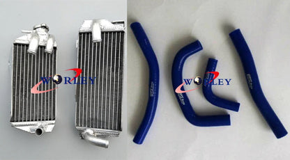 Aluminum Radiator + Blue Silicone Hose for Honda CRF450R (2017-2018)