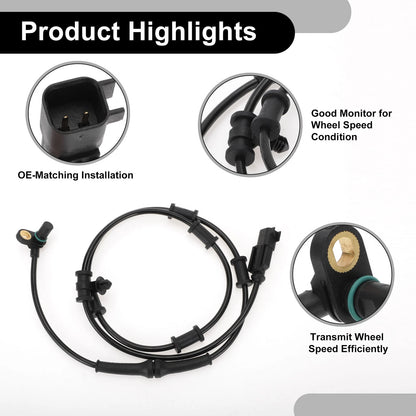 ABS Wheel Speed Sensor for Dodge Ram 1500 Laramie SLT 5.7L