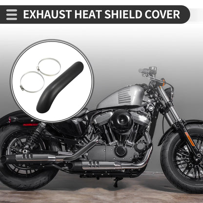 Exhaust Muffler Pipe Heat Shield Curved 267x56mm for Universal Motorcycle