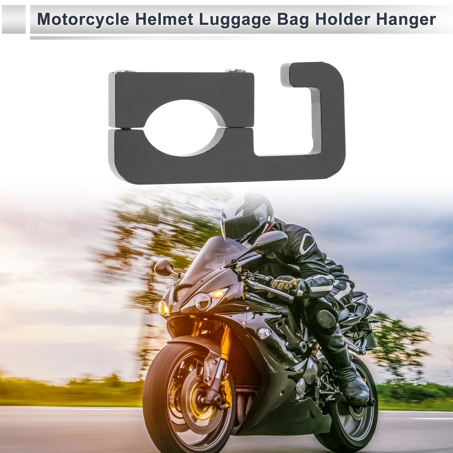 Arc Double Hook Motorcycle Hanging Hook Hexagon Wrench Gasket Gray