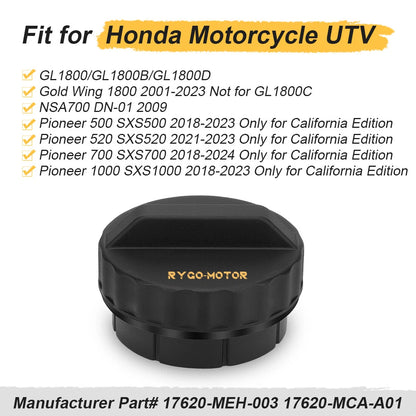 Fuel Tank Cap for Honda Goldwing GL1800 Pioneer Petrol Filler Cap (2001–2017)