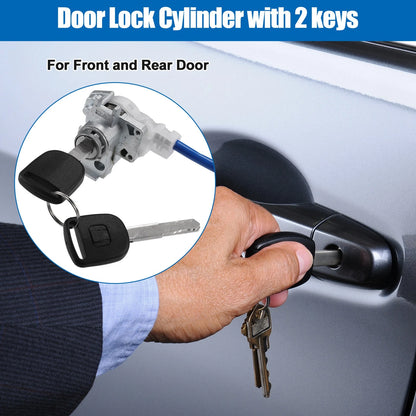 Door Lock Cylinder Set with Cable & Keys for Honda Accord (2011-2012)