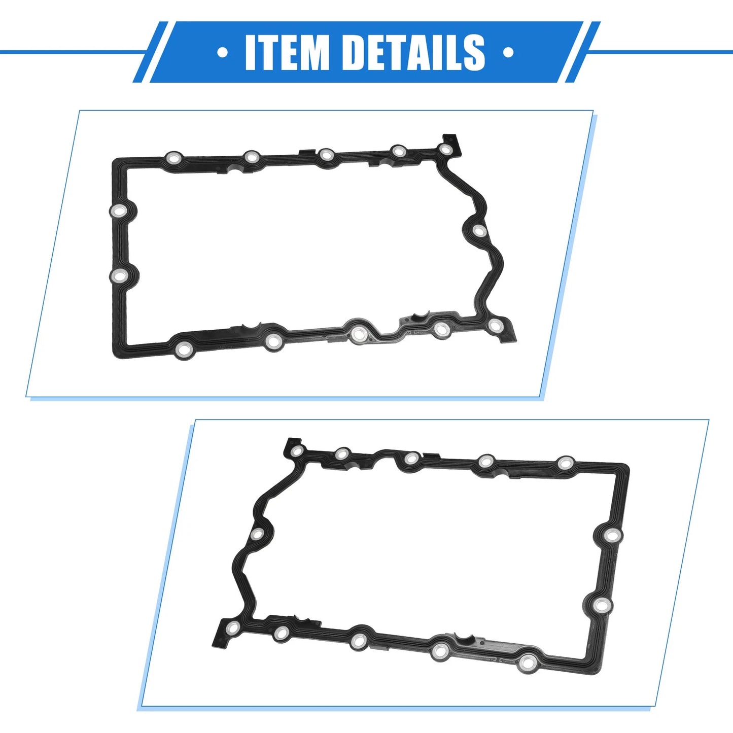 Oil Pan Gasket for Mini Cooper 1.6L 2004-2008 Rubber Black