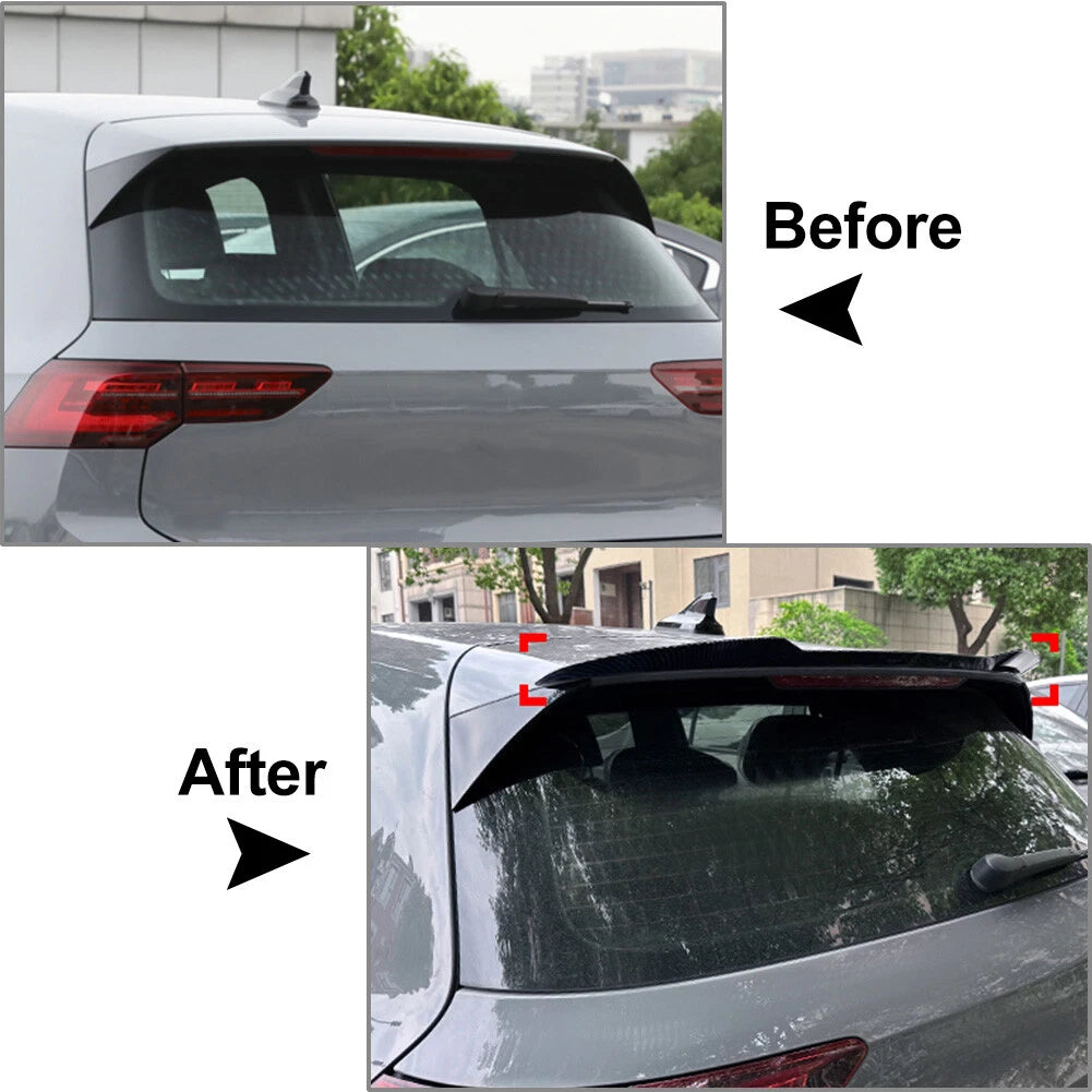 Carbon Fiber Rear Roof Spoiler Wing for VW Golf 8 MK8 R GTD (2020-2022)