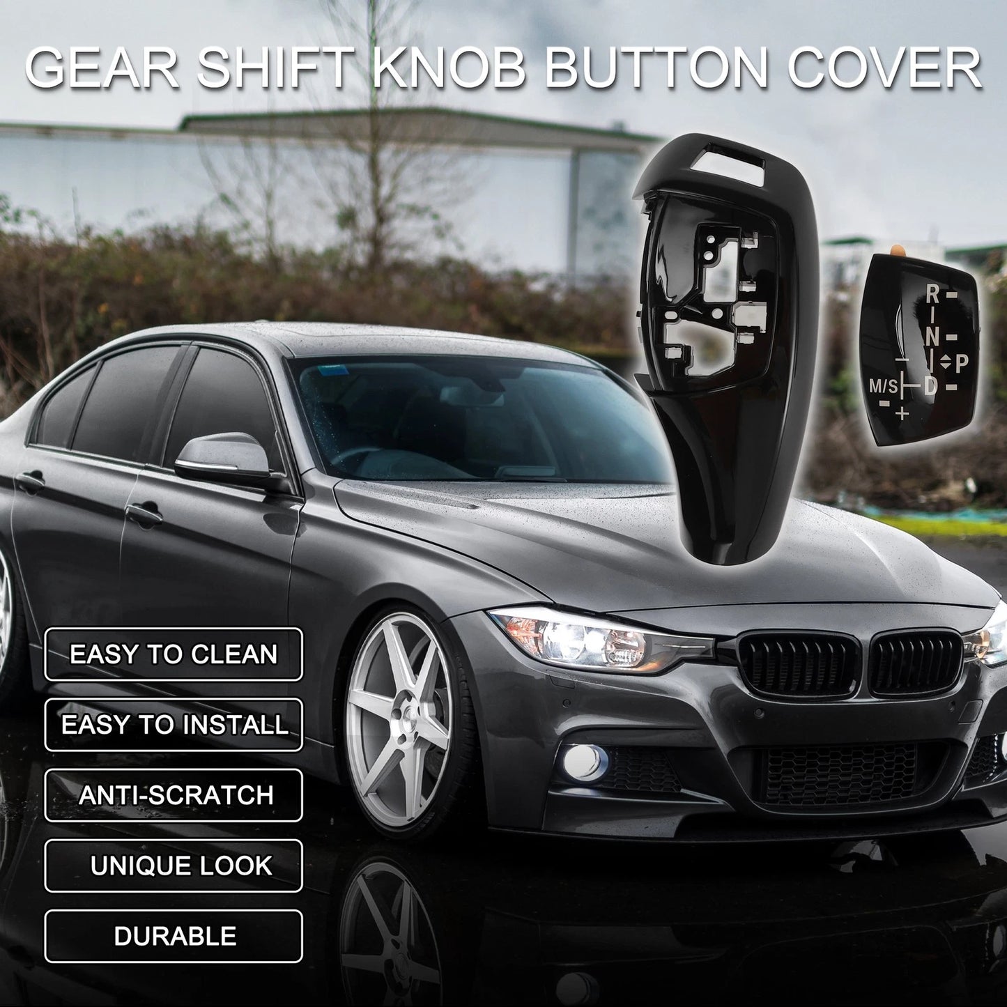 Gear Shift Knob Button Cover for BMW 1 Series F20 F21 (2011-2019)
