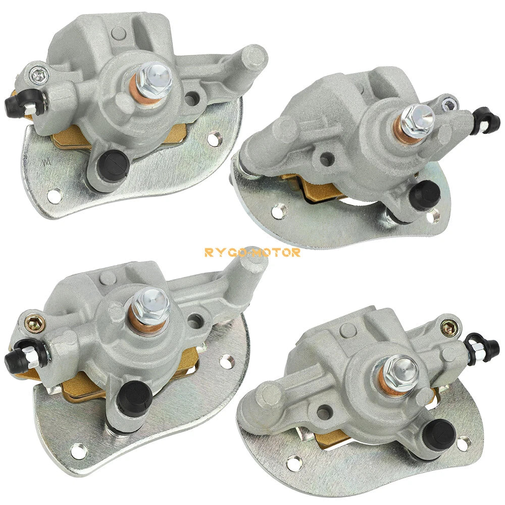 Front/Rear Brake Calipers W/Pads for Yamaha Grizzly 700 YFM700 F/P (2007–2020)