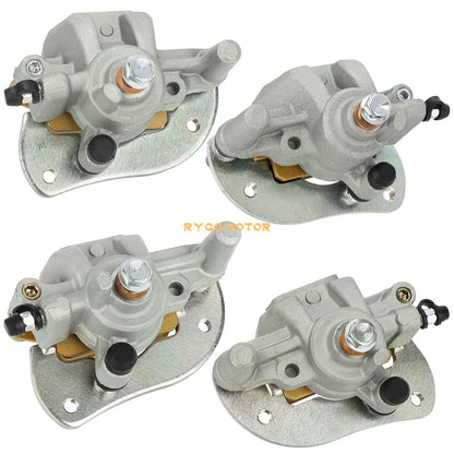 Front/Rear Brake Calipers W/Pads for Yamaha Grizzly 700 YFM700 F/P (2007–2020)