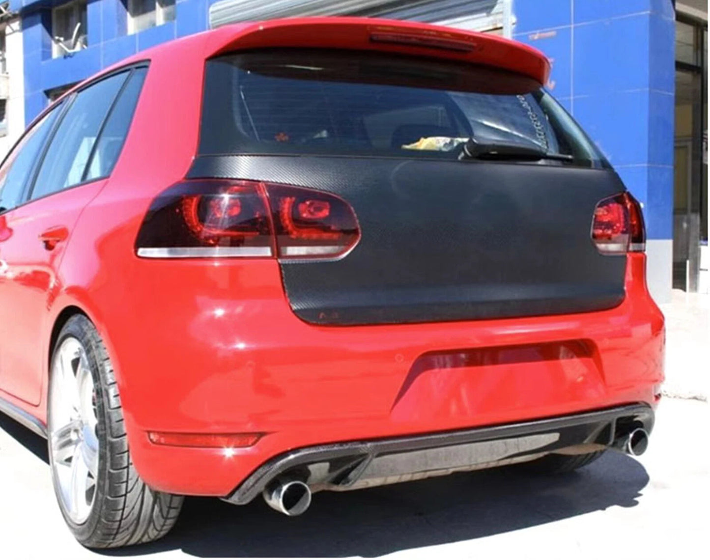 Rear Bumper Diffuser Lip for VW Golf 6 VI MK6 GTI (2009-2013)