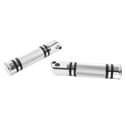 Chrome Rear Footboards Foot Pegs for Harley Softail Fat Boy (2018-2023)