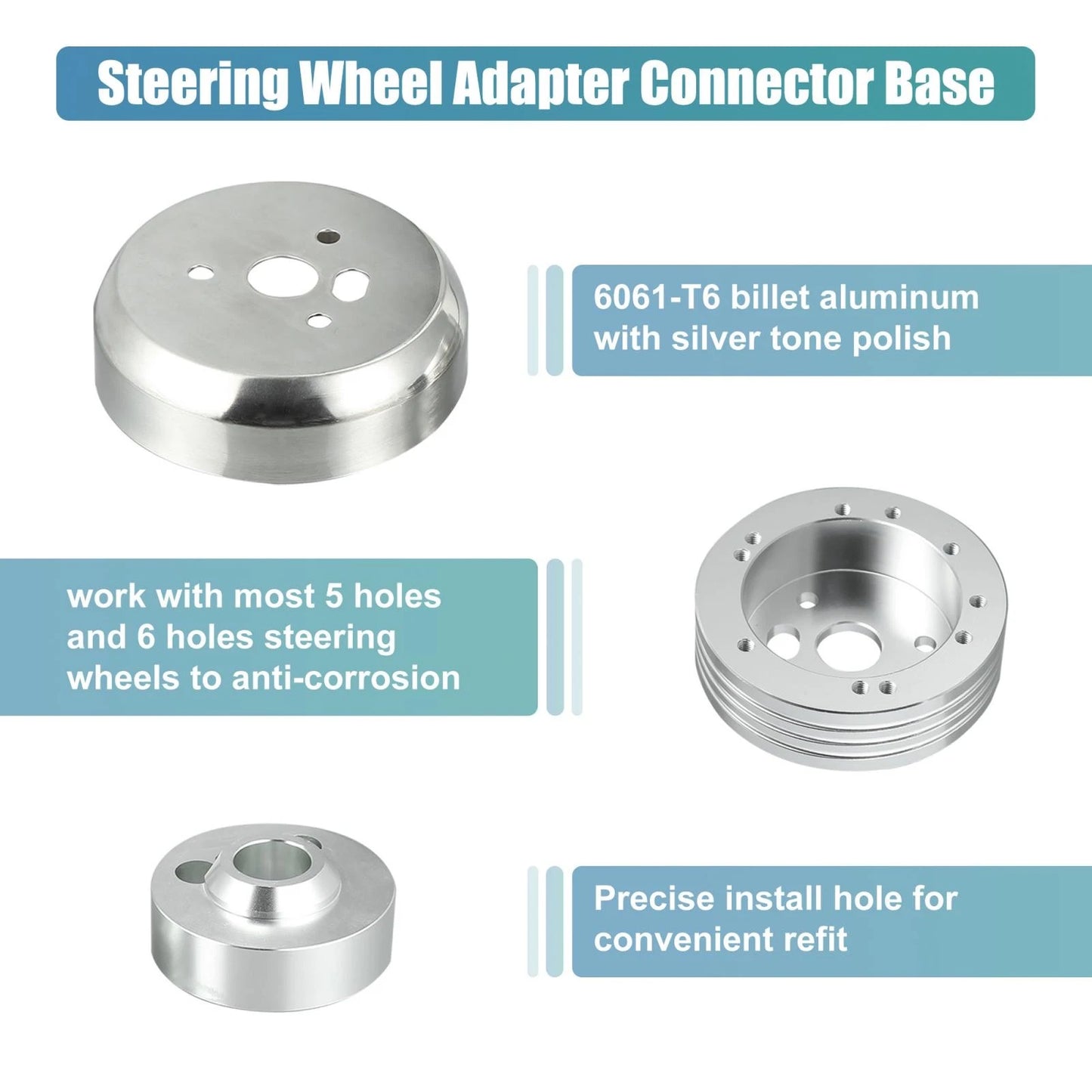 5 & 6 Hole Short Hub Adapter for Tilt Steering Wheel for GM Chevy