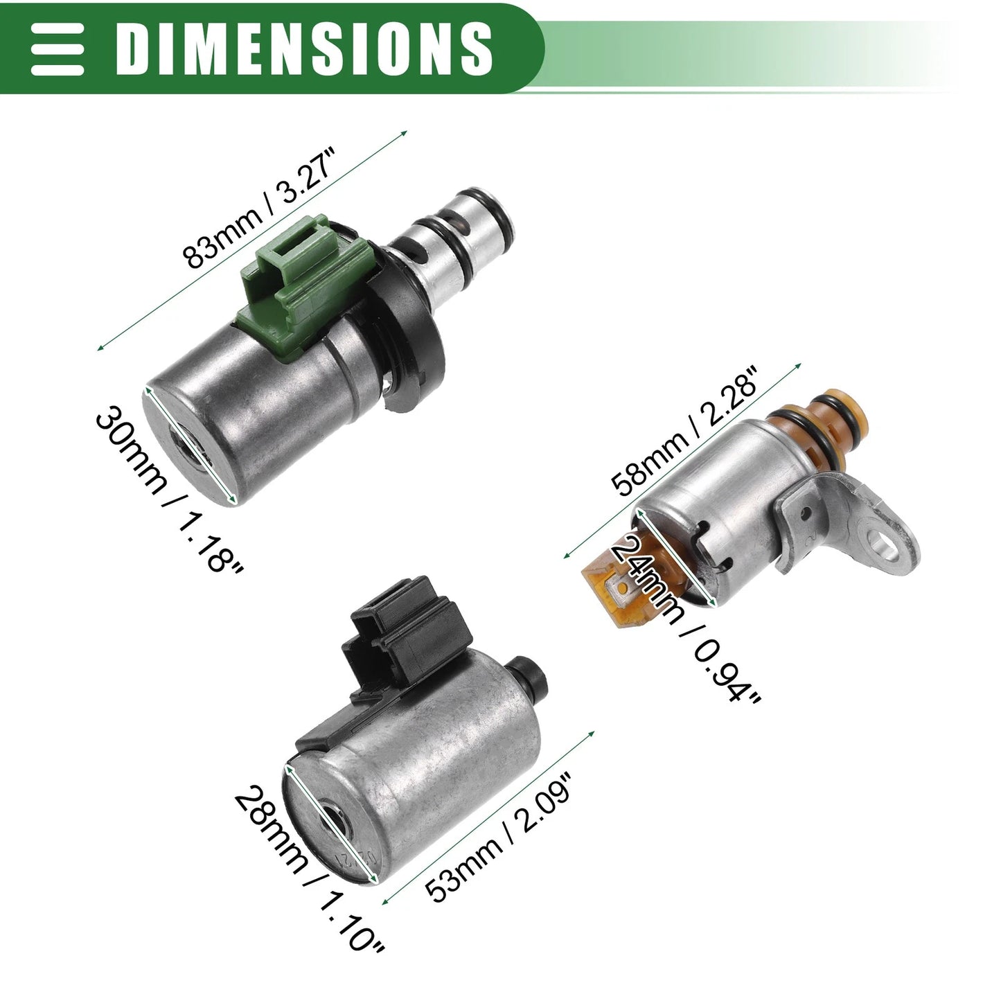6 Pcs Transmission Solenoid for Ford Focus (2000-2011)