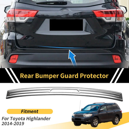 Bumper Guard for Toyota Highlander 2014-2019 Silver Tone 1 x Pc