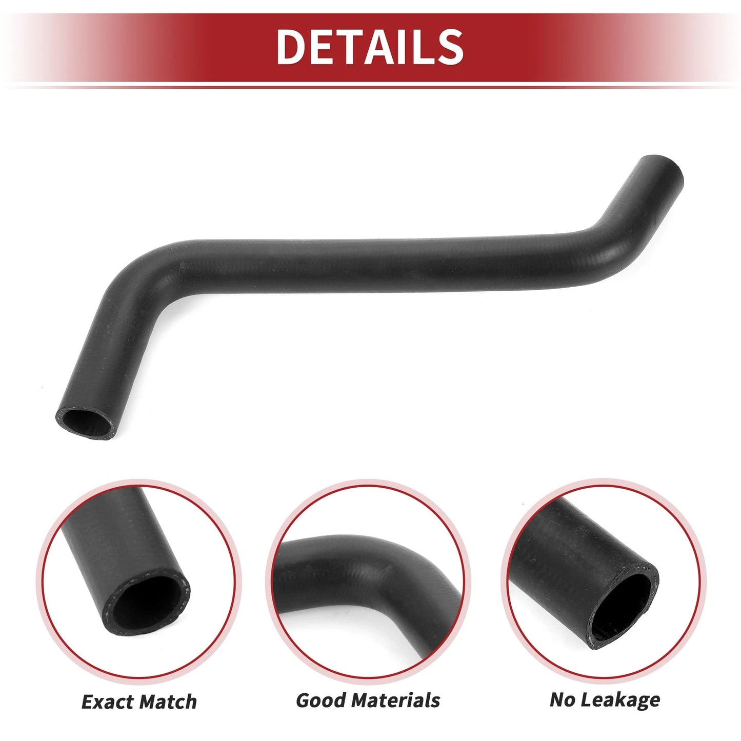 Radiator Hose for Toyota Camry 2.2L (1997-2001) Rubber Black 1 x Piece