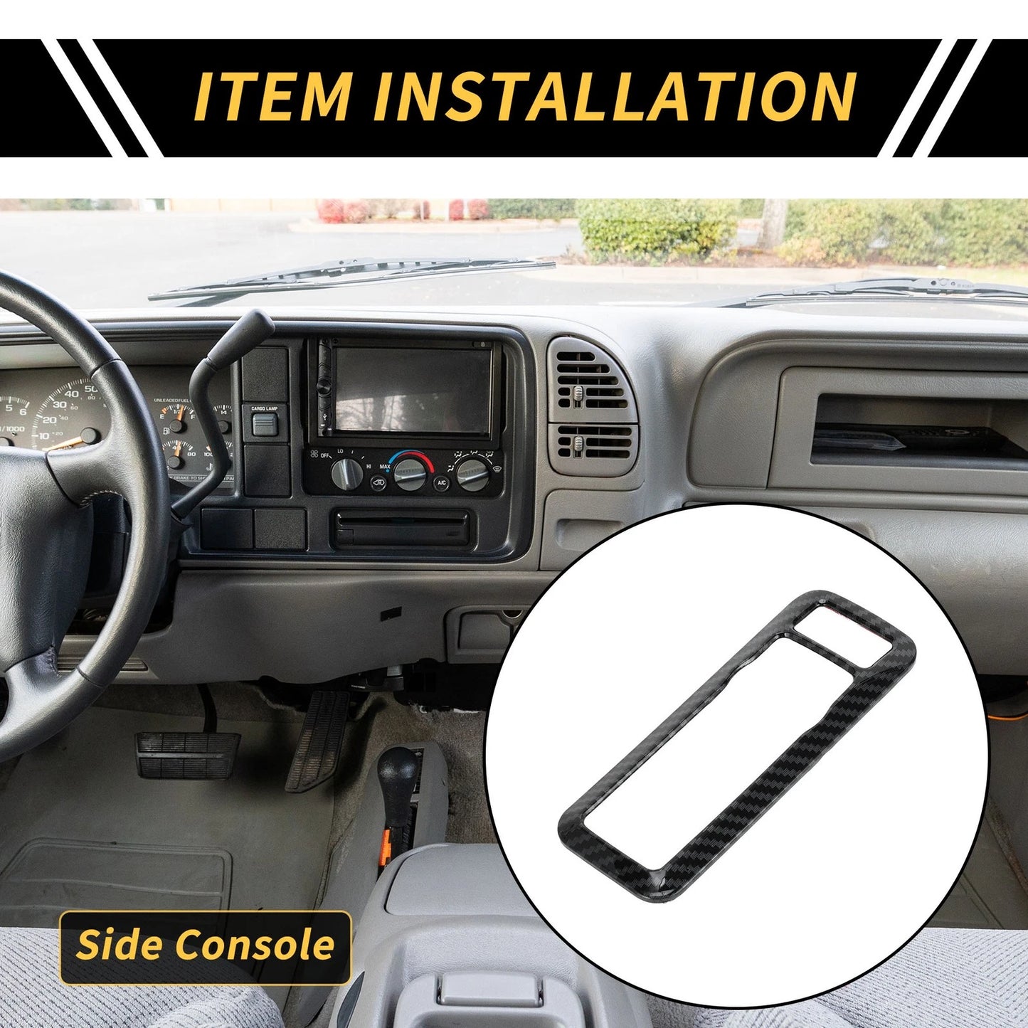 Carbon Fiber Headlight Switch Button Panel Cover for Ford Maverick (22-24)