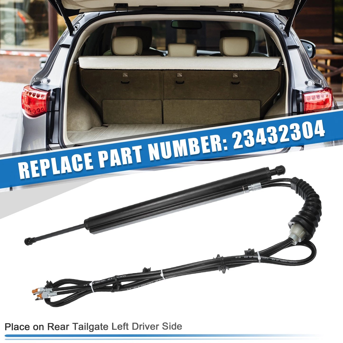 Rear Left Power Liftgate Actuator for GMC Terrain (2010-2015) Black