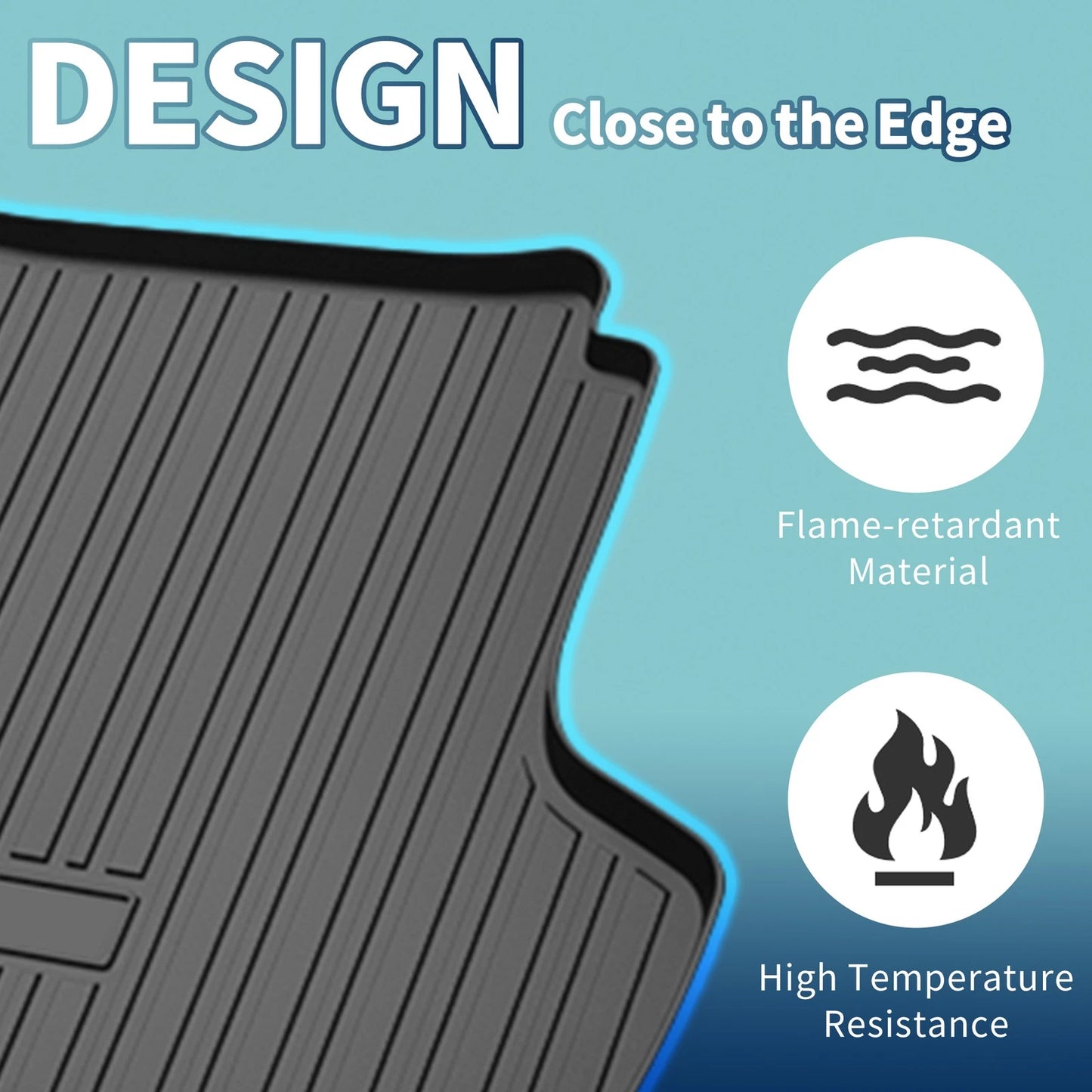 Cargo Liner Rear Trunk Mat for KIA K5, Hyundai Sonata (2020-2024, 2021-2024)