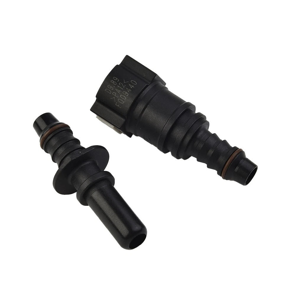 Fuel Line Hose Connector Black Nylon Pipe Connector Quick Release for Vehicle