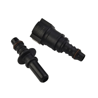 Fuel Line Hose Connector Black Nylon Pipe Connector Quick Release for Vehicle
