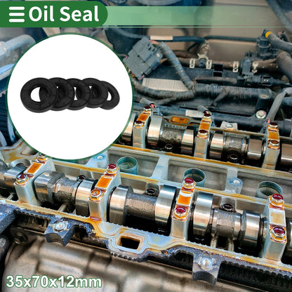 Oil Seal 35x70x12mm Rotary Shaft Seal NBR Black for Make Model