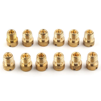 6mm Carburetor Main Jets for Dellorto SHA PHBG (75-102) - 12pcs