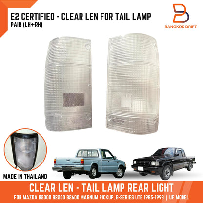 Clear Lens Tail Light Pair for Mazda B-Series Ute UF (1985-1998)