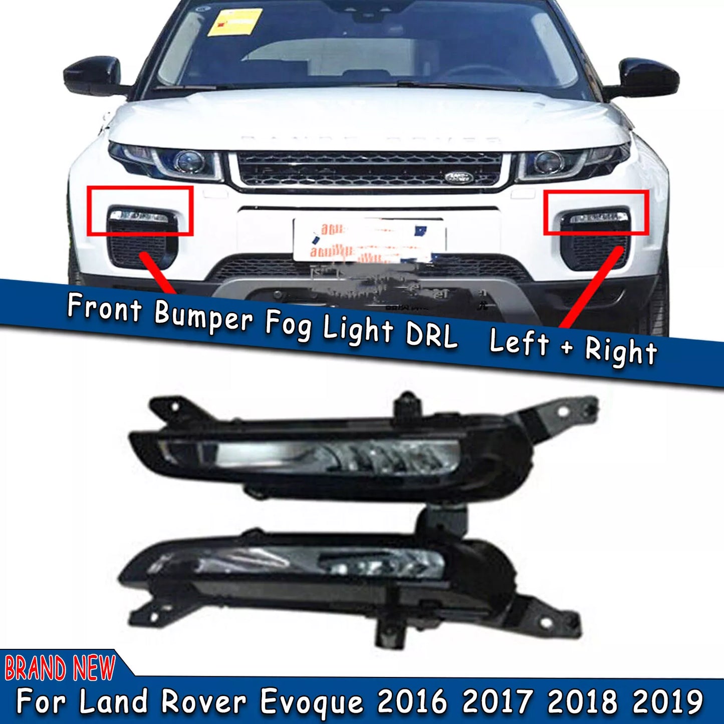 Fog Lamp Bulbs 2 x For Land Rover Evoque (2016-2019)
