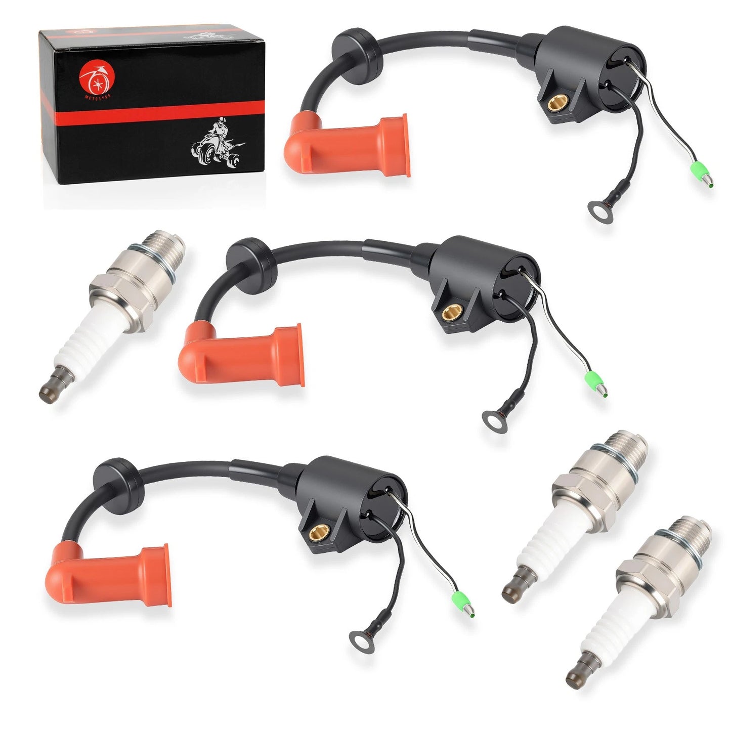 2x Ignition coil Spark Plug for Yamaha 2Stroke 150hp